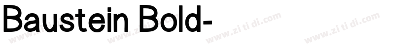 Baustein Bold字体转换